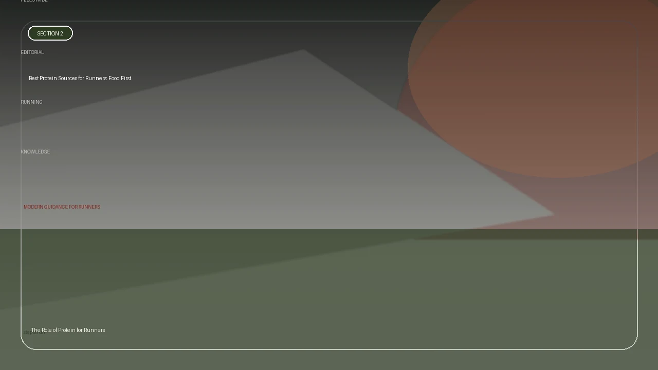 Best Protein Sources for Runners: Food First supporting running article image