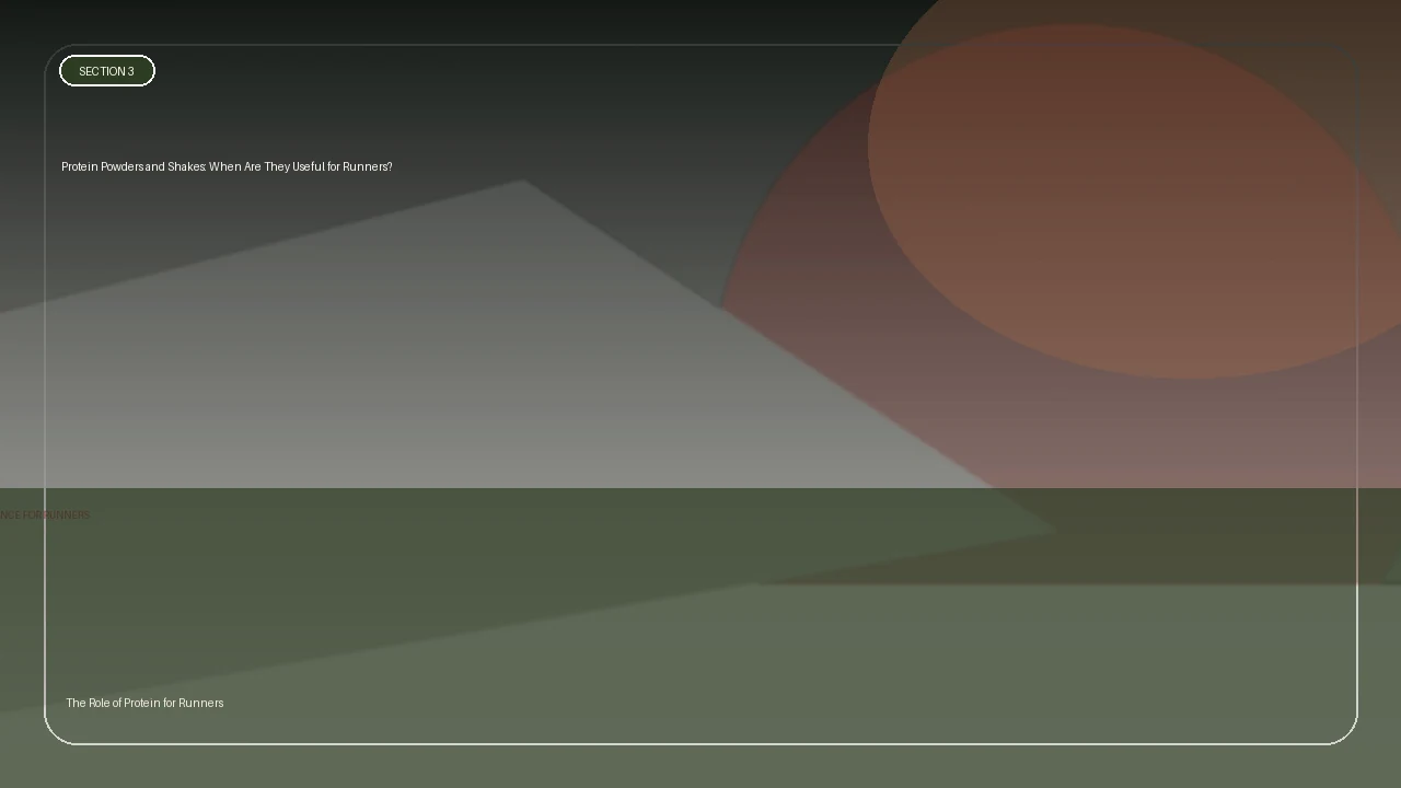 Protein Powders and Shakes: When Are They Useful for Runners? supporting running article image