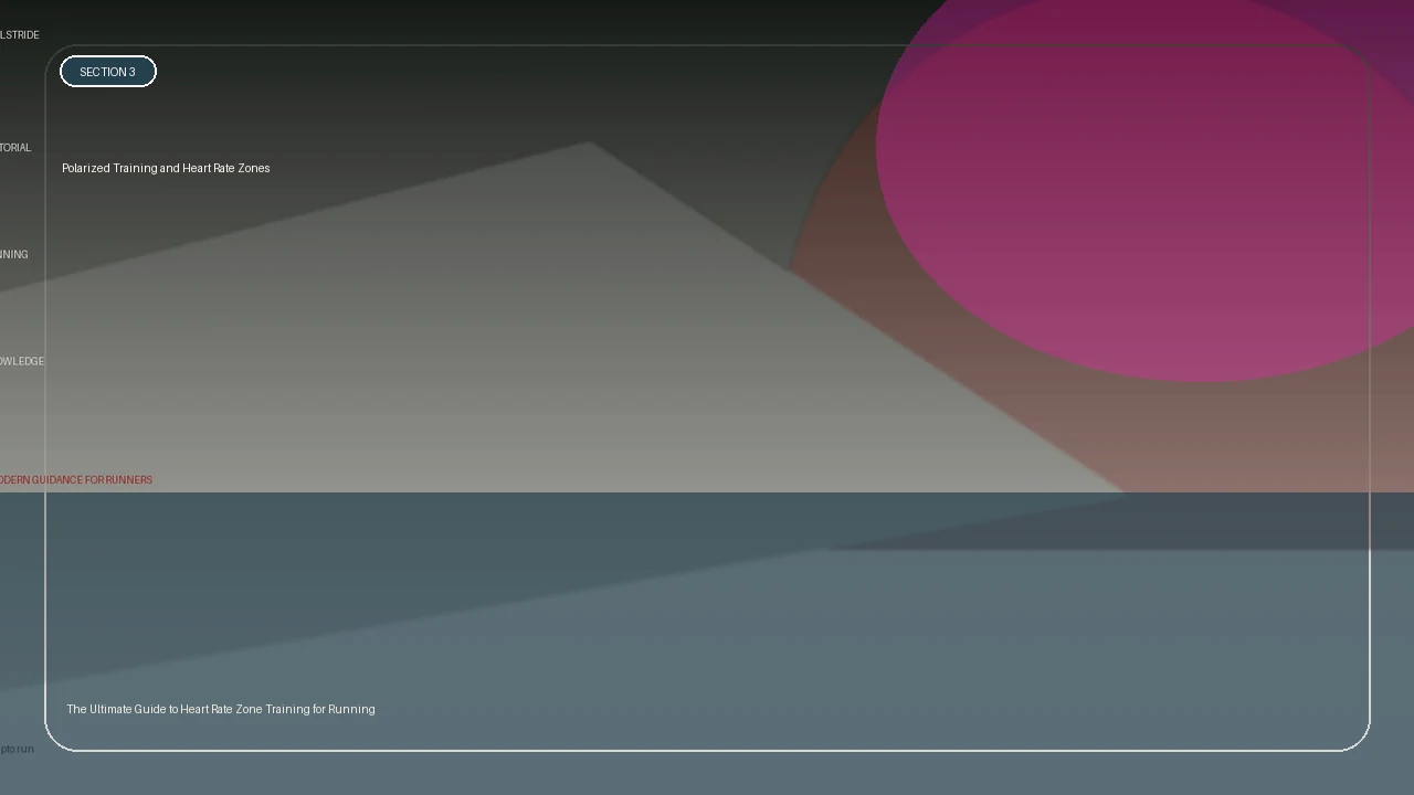 Polarized Training and Heart Rate Zones supporting running article image