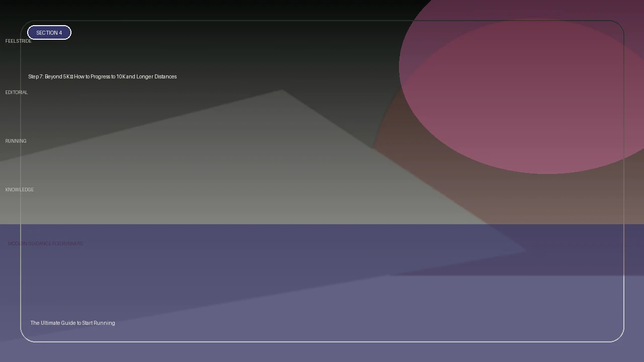 Step 7: Beyond 5K – How to Progress to 10K and Longer Distances supporting running article image