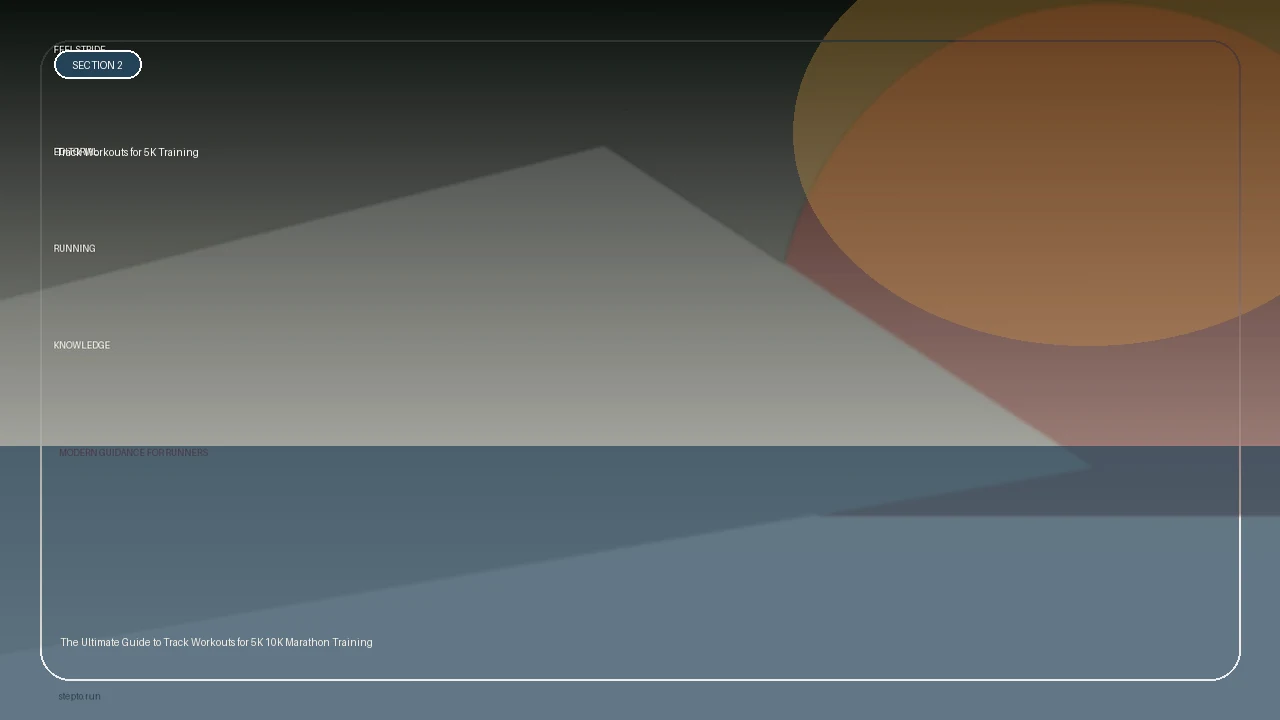 Track Workouts for 5K Training supporting running article image