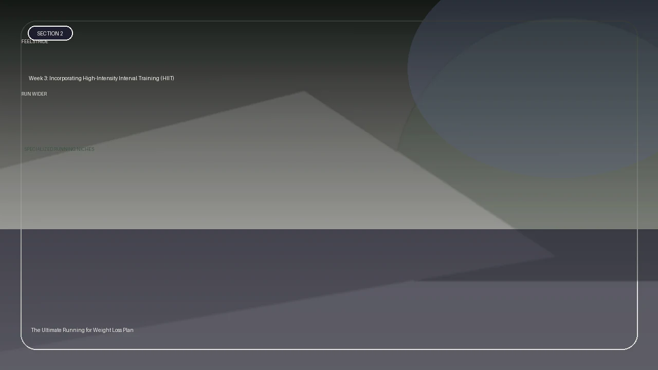 Week 3: Incorporating High-Intensity Interval Training (HIIT) supporting running article image