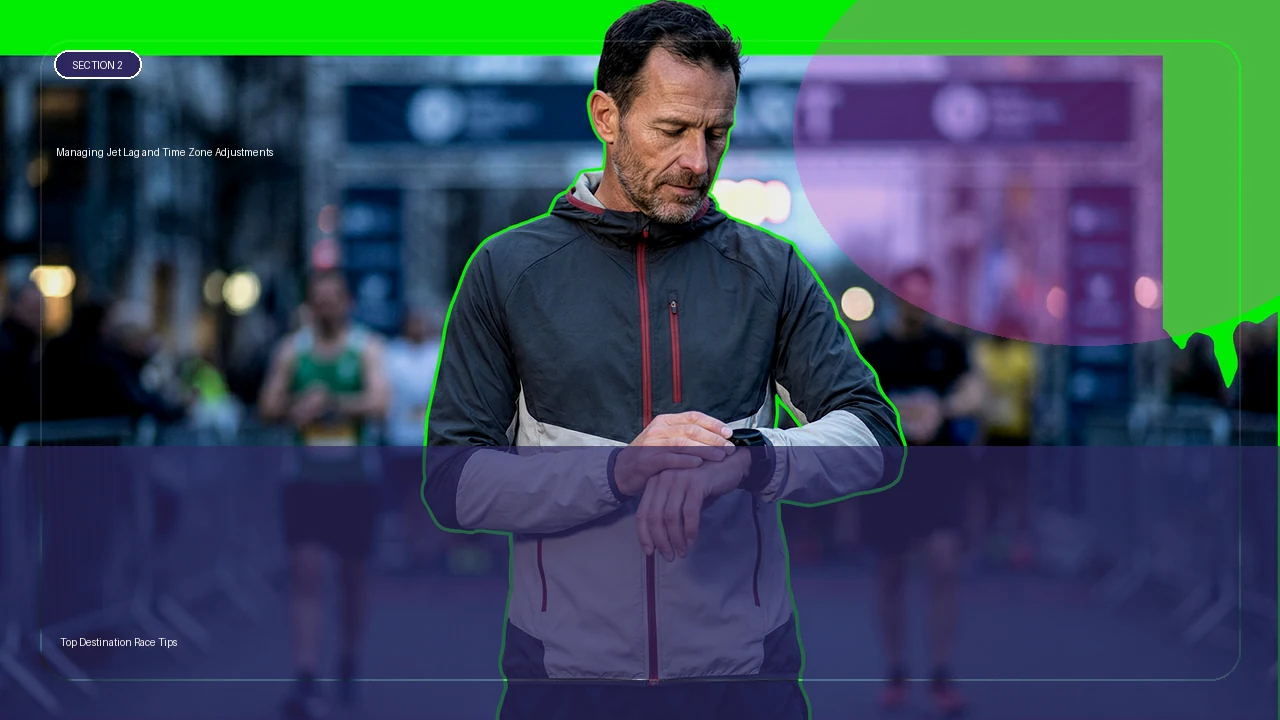 Managing Jet Lag and Time Zone Adjustments supporting running article image