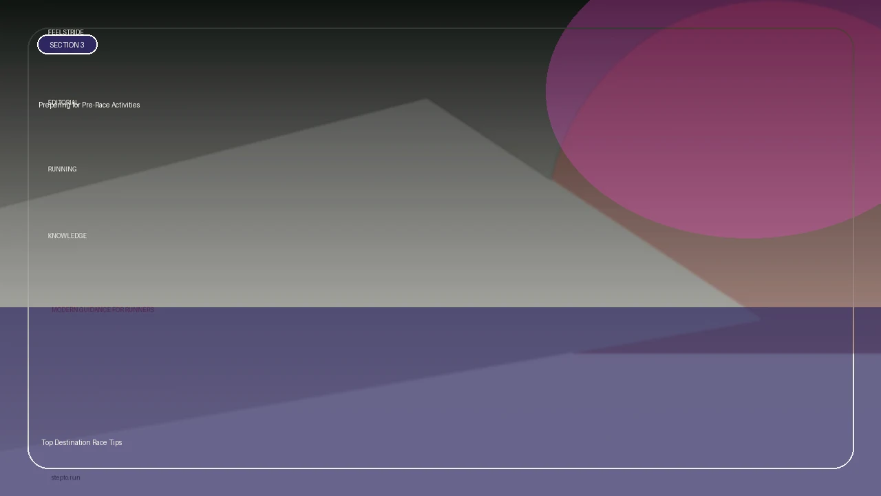 Preparing for Pre-Race Activities supporting running article image