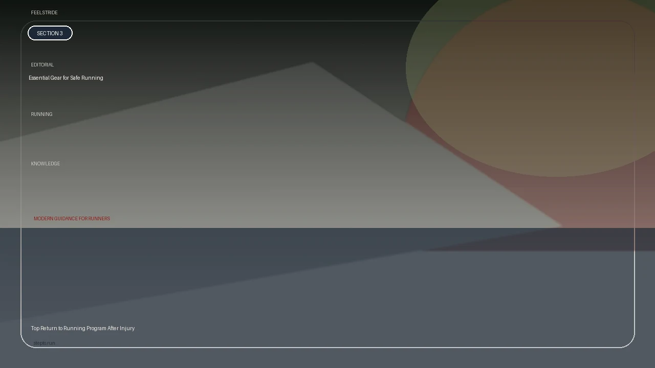 Essential Gear for Safe Running supporting running article image