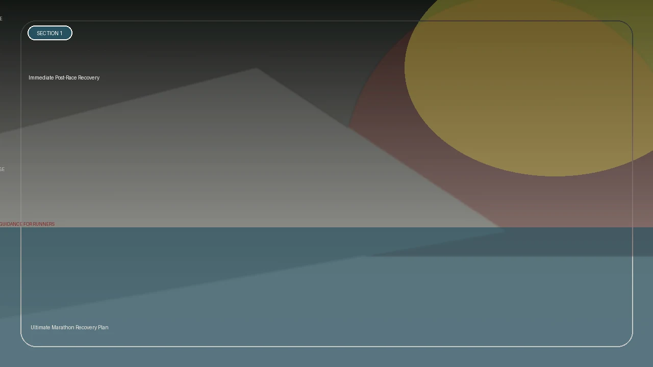 Immediate Post Race Recovery supporting running article image