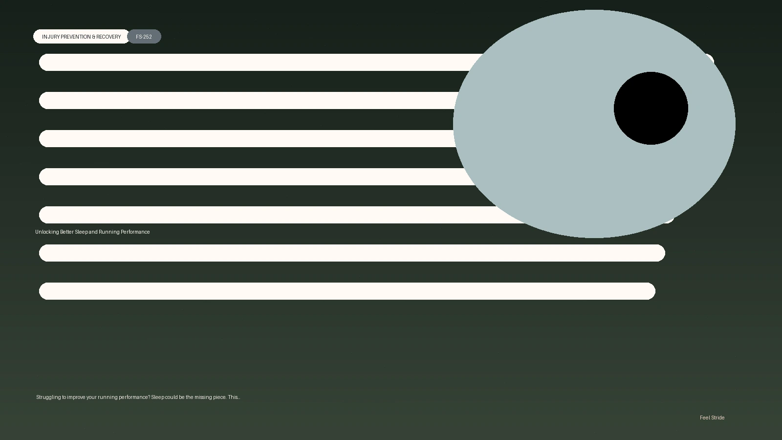 Unlocking Better Sleep and Running Performance featured image for recovery guidance for runners