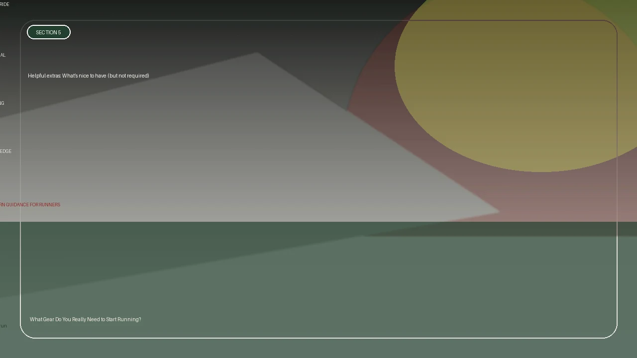 Helpful extras: What’s nice to have (but not required) supporting running article image