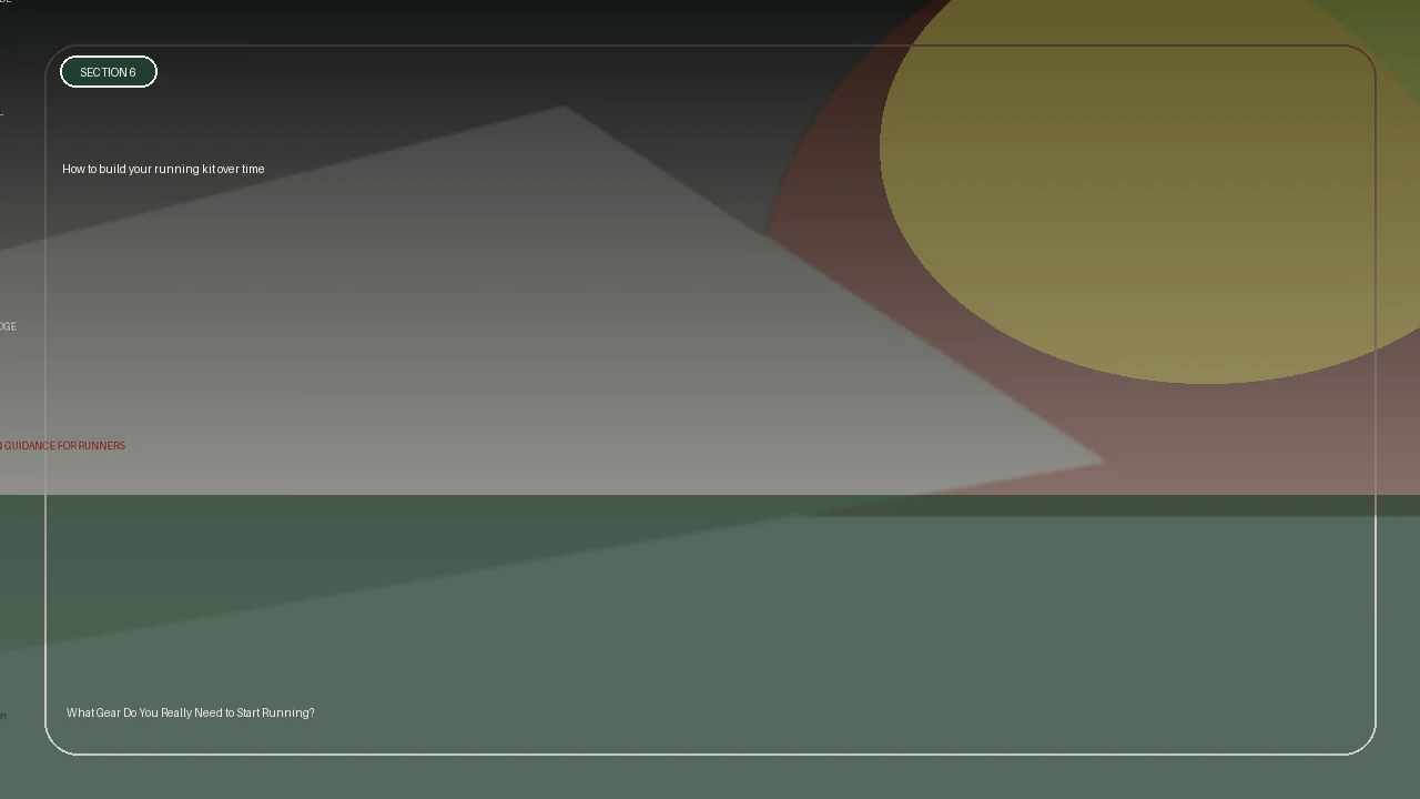 How to build your running kit over time supporting running article image