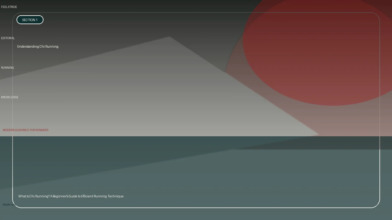 Understanding Chi Running supporting running article image