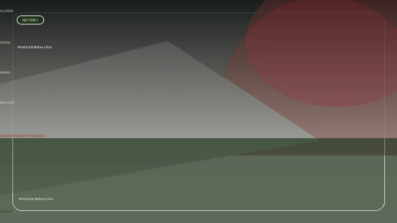 What to Eat Before a Run supporting running article image