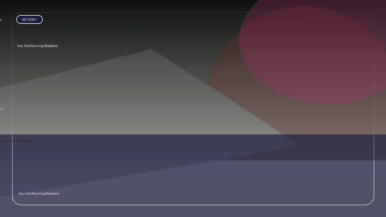 Your First Running Milestone supporting running article image