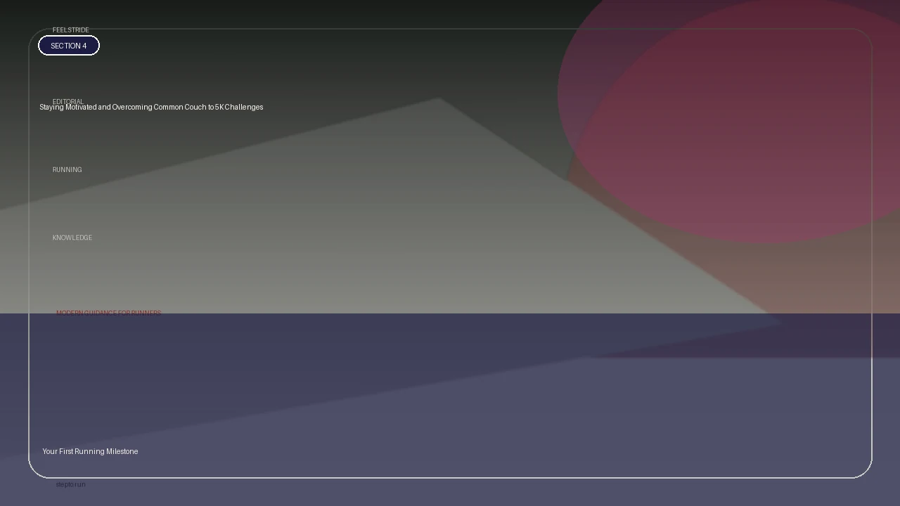 Staying Motivated and Overcoming Common Couch to 5K Challenges supporting running article image